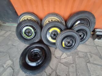 Колеса в сборе: Колеса в сборе 165 / >80 / R 18, Лето, Б/у, Запаска, Легковые, Железные, отверстий - 5 — 7