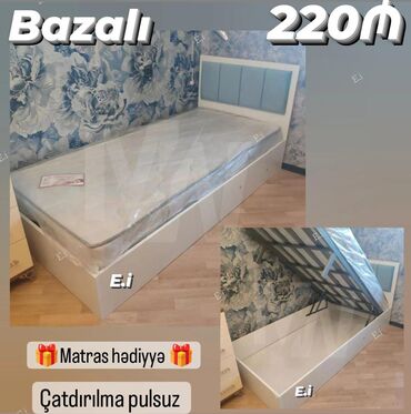 Çarpayılar: Yeni, Təknəfərlik çarpayı, Matras ilə, Azərbaycan — 5