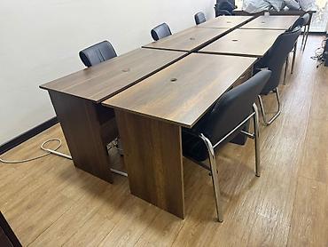 Ofis mebeli: Ofis üçün işçi masaları, stullar dəsti və şkaf Təkdə satılır və — 3