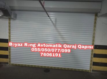 Giriş qapıları: Ağ rəngdə, avtomatik idarə olunan qaraj qapısı. Bu qapı, rahatlığı