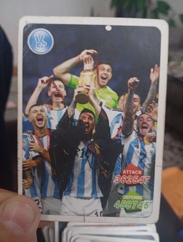 Kolleksiya kartları: Futbol kolleksiya kartları dəsti Tərkib və xüsusiyyətlər: - Tematik — 2