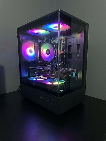 Настольные ПК и рабочие станции: Игровой компьютер с подсветкой RGB + монитор, клавиатура и мышка — 5