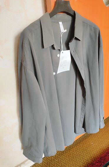 одежда италия: Рубашка цвет - Серый
