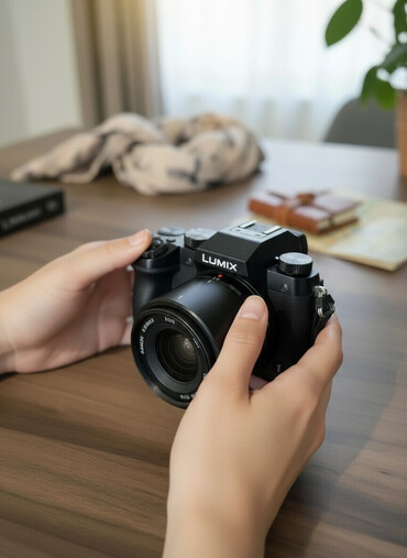 Fotokameralar: Panasonic LUMIX G seriyalı fotoaparat İşlənməyib, yaddaş kartı lenz — 2
