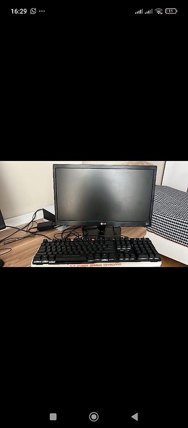 samsung s9 plus: LG monitor + mexaniki klaviatura dəsti - Monitor: LG LCD/LED masaüstü — 1