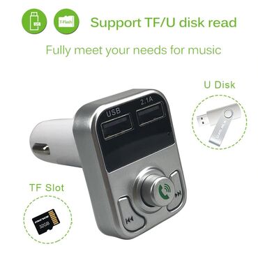 Auto oprema: V2 - Handsfree FM Bluetooth Auto Car Kit USB punjač MP3 Bežični — 8