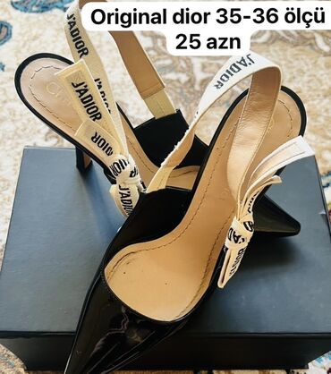 Tuflilər: Tuflilər, Dior, Ölçü: 36, rəng - Qara, İşlənmiş