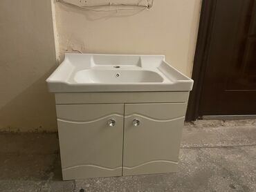 Mətbəx kranları: Vanna otağı üçün lavabo və dolab komplekti