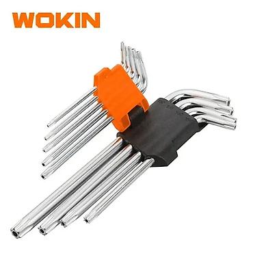 nabor desti: WOKIN 9 Parça Uzun Açar Dəsti (Torx / Allen) WOKIN markalı çoxhissəli — 1
