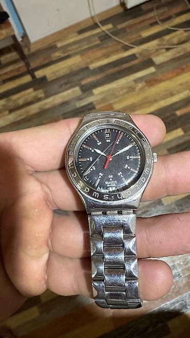 swatch: İşlənmiş, Qol saatı, Swatch, rəng - Gümüşü — 1