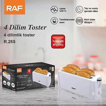 raf toster: №: 16197 Məhsulun adı: Toster RAF R.265, 1200 Vt Brend: RAF — 1