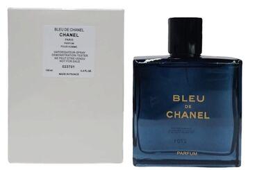 iydə ətirləri: Orjinal tester parfum Blue de Chanel 100ml ölçüdə