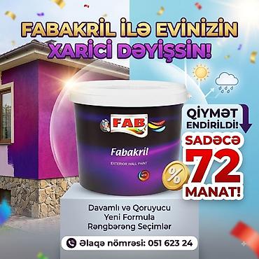 divar boyalari qiymeti: FAB boyaları – evinizi yeni rənglərlə yeniləmək üçün seçim! Fabplus — 3