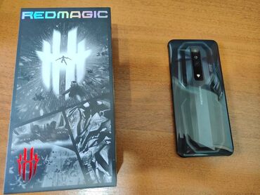 режим телефон: ZTE Nubia Red Magic, Колдонулган, 128 ГБ, түсү - Кара, 2 SIM