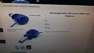 mazda 6 farovi: LED SIJALICE H4 CANBUS SET | LED Headlight Bulb COB Chip,30w,3600lm — 1