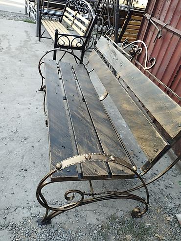 Скамейки: Скамейка Металл, Со спинкой, С крышей — 22