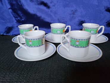 Kuhinjski setovi: Soljice nove za kafu Zajecar porcelan iz 70ih. Soljice perfektne,na — 4