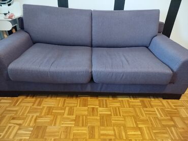 Sofas and couches: Two-seat sofas, Textile, Used