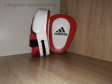 Перчатки: Боксерская лапа - ADIDAS Материал изготовления: натуральная 100% кожа — 6