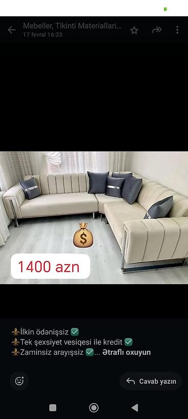 ev saati: Künc divan, Yeni, Açılmayan, Bazasız, Parça — 1