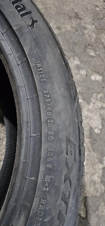 continental: Шины 275 / 40 / R 20, Лето, Б/у, 1 шт, Легковые, Италия, Continental — 2