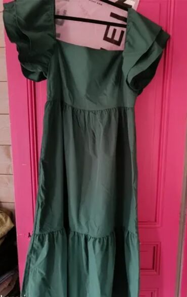 swing haljine: 2XL (EU 44), bоја - Zelena, Drugi stil, Kratkih rukava