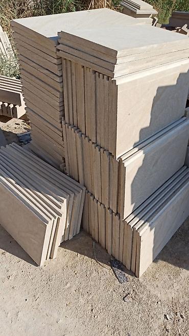 das stekan: Daş üzlük və pillədaş panelləri - Material: təbii daş (bej-açıq qum — 4