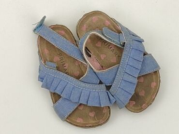 miętowe sandały: Sandals Primark, 24, Used