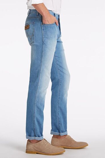 стрейчевые джинсы мужские: Джинсы M (EU 38), L (EU 40), цвет - Голубой