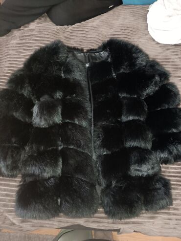 kaput 44: M (EU 38), Without lining, Faux fur, color - Black