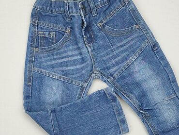 sinsay czarne jeansy z wysokim stanem: Spodnie jeansowe, 2-3 lat, 98, stan - Bardzo dobry