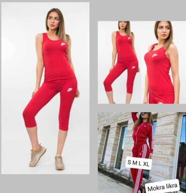 komplet trenerke nike: Nike, S (EU 36), M (EU 38), L (EU 40), bоја - Crvena