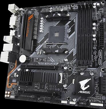 am4 b450: Материнская плата для ПК, Б/у, Gigabyte, AM4, Micro-ATX — 1