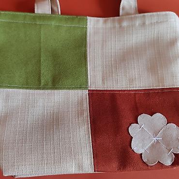 Torbe: Torba – ručni rad, patchwork dizajn Dimenzije 36 cm x 36 cm x 8 — 6