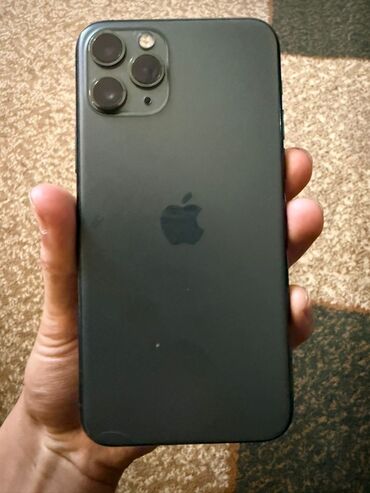 Apple iPhone: IPhone 11 Pro, Б/у, 256 ГБ, Matte Midnight Green, Зарядное устройство, Чехол, 96 %
