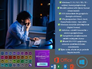 Noutbuklar, kompüterlər: Windows Yazmaq və Kompüter Xidmətləri 🖥️ Peşəkar və sürətli Windows