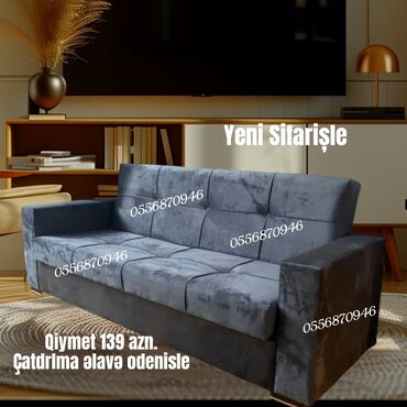 Sifarişlə oturacaqlar: Divan, Qonaq otağı üçün, Vеlur parça, Bazalı, Açılan, Kitab