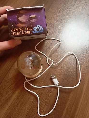 hediyye qutu: 3D Crystal Ball Night Light – USB ilə işləyən dekorativ gecə işığı - — 1