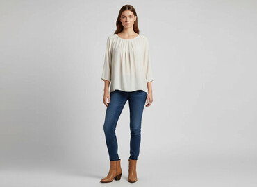 elegancka tunika plus size: Zara, Жіноча блуза, розмір L