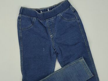 czarne szerokie spodnie z dziurami: Jeans, 9 years, 128/134, condition - Good