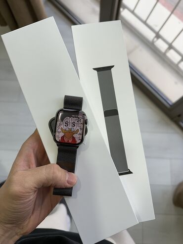 часы apple watch 8: Apple Watch Сталь / Сапфировое стекло Series 8 GPS + Cellular 45mm