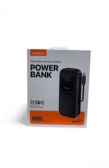 Xarici akkumulyator Recci RPB-P47 22.5W 10000 mAh Növü - Power Bank