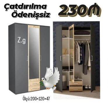 Divan və masa dəstləri: Yeni, Düz dolab, Dəhliz dolabı