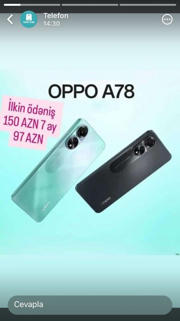 Oppo: '🪪Tək Şəxsiyyət vəsiqəsi ilə kredit imkanı 📄 Rəsmi zəmanət 1 il 📦