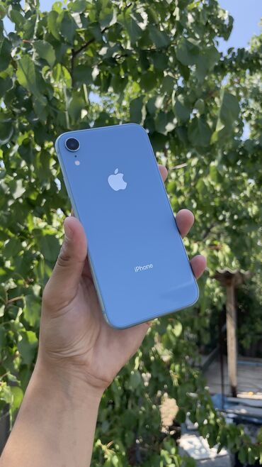 морозильник для мороженого бу: IPhone Xr, Б/у, 64 ГБ, Sierra Blue, Чехол, 78 %