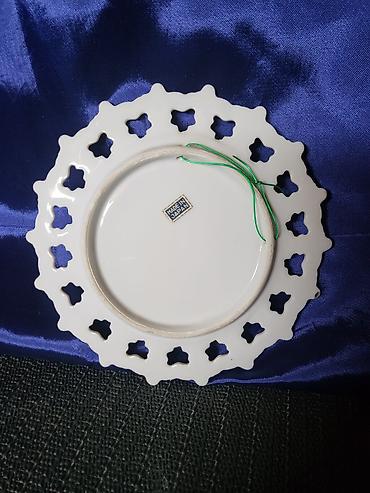 trampoline 366 cm: Tanjir nov za na zid, japanski porcelan iz 70ih. Micigen. Tanjir — 7