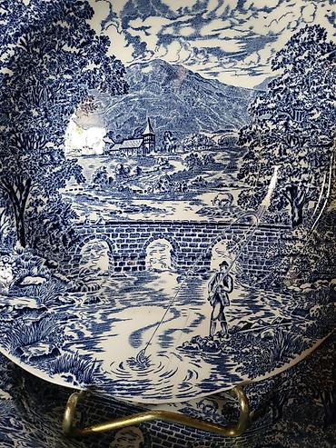 Kuhinjski setovi: Engleski duboki tanjiri Crown Ducal iz 70ih.god. Engleski duboki — 6