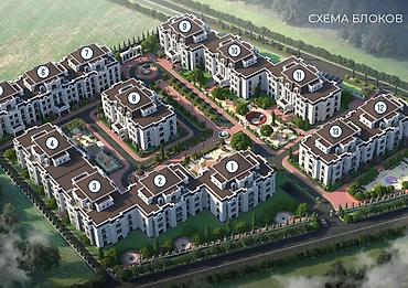 молодежный квартал плюс: 3 комнаты, 124 м², АУЦА Элитка, 1 этаж, ПСО (под самоотделку) — 5