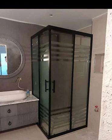 Duş kabinası – kvadrat formalı, qapalı konstruksiya - Çərçivə: mat lalafo.az -da Duş kabinası – kvadrat formalı, qapalı konstruksiya - Çərçivə: mat