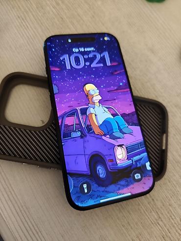 IPhone 16 Pro, 128 GB, Black Titanium, Zəmanət, Qırıq, Barmaq izi